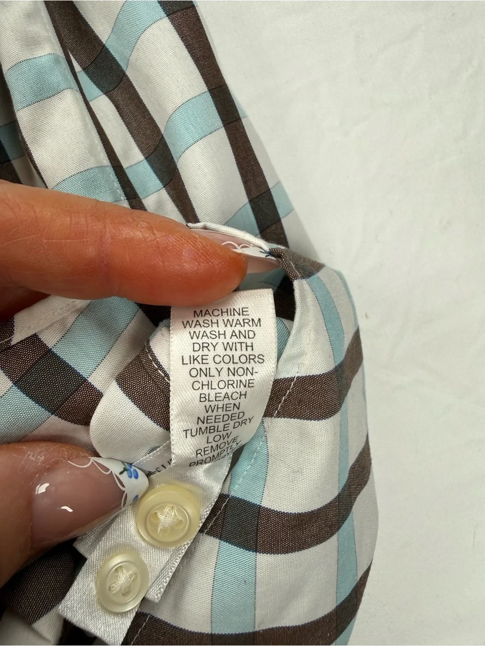 Banana Republic 100% Cotton Plaid Dress Shirt